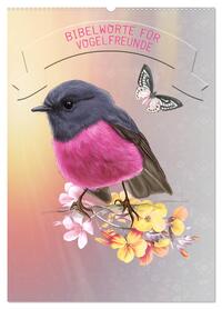 Vorderes Coverbild Bibelworte für Vogelfreunde (Wandkalender 2026 DIN A2 hoch), CALVENDO Monatskalender