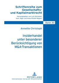 Vorderes Coverbild Insiderhandel unter besonderer Berücksichtigung von M&A-Transaktionen