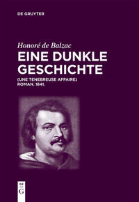 Vorderes Coverbild Honoré de Balzac, Eine dunkle Geschichte