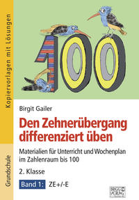 Vorderes Coverbild Den Zehnerübergang differenziert üben – 2. Klasse/Band 1