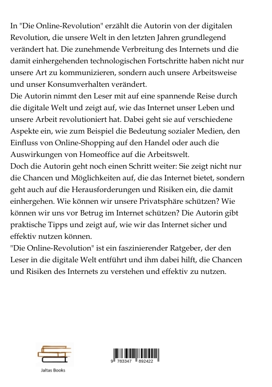 Rückseitencover Die Online-Revolution