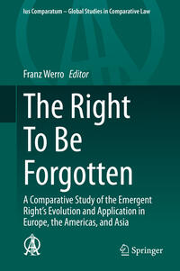 Vorderes Coverbild The Right To Be Forgotten