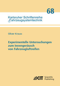 Vorderes Coverbild Experimentelle Untersuchungen zum Innengeräusch von Fahrzeugluftreifen