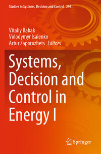 Vorderes Coverbild Systems, Decision and Control in Energy I