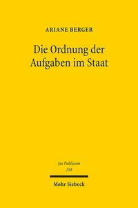 Vorderes Coverbild Die Ordnung der Aufgaben im Staat
