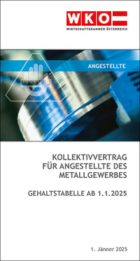 Vorderes Coverbild Kollektivvertrag für Angestellte des Metallgewerbe
