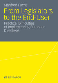 Vorderes Coverbild From Legislators to the End-User