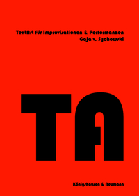Vorderes Coverbild TextArt für Improvisationen und Performanzen
