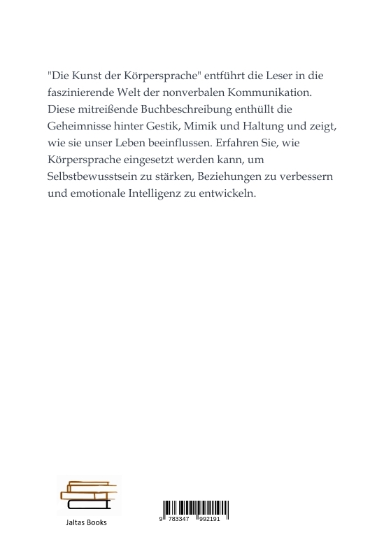 Rückseitencover Die Kunst der Körpersprache