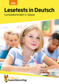 Vorderes Coverbild Übungsheft mit Lesetests in Deutsch 4. Klasse