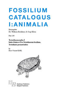Vorderes Coverbild Fossilium Catalogus Animalia Pars 149