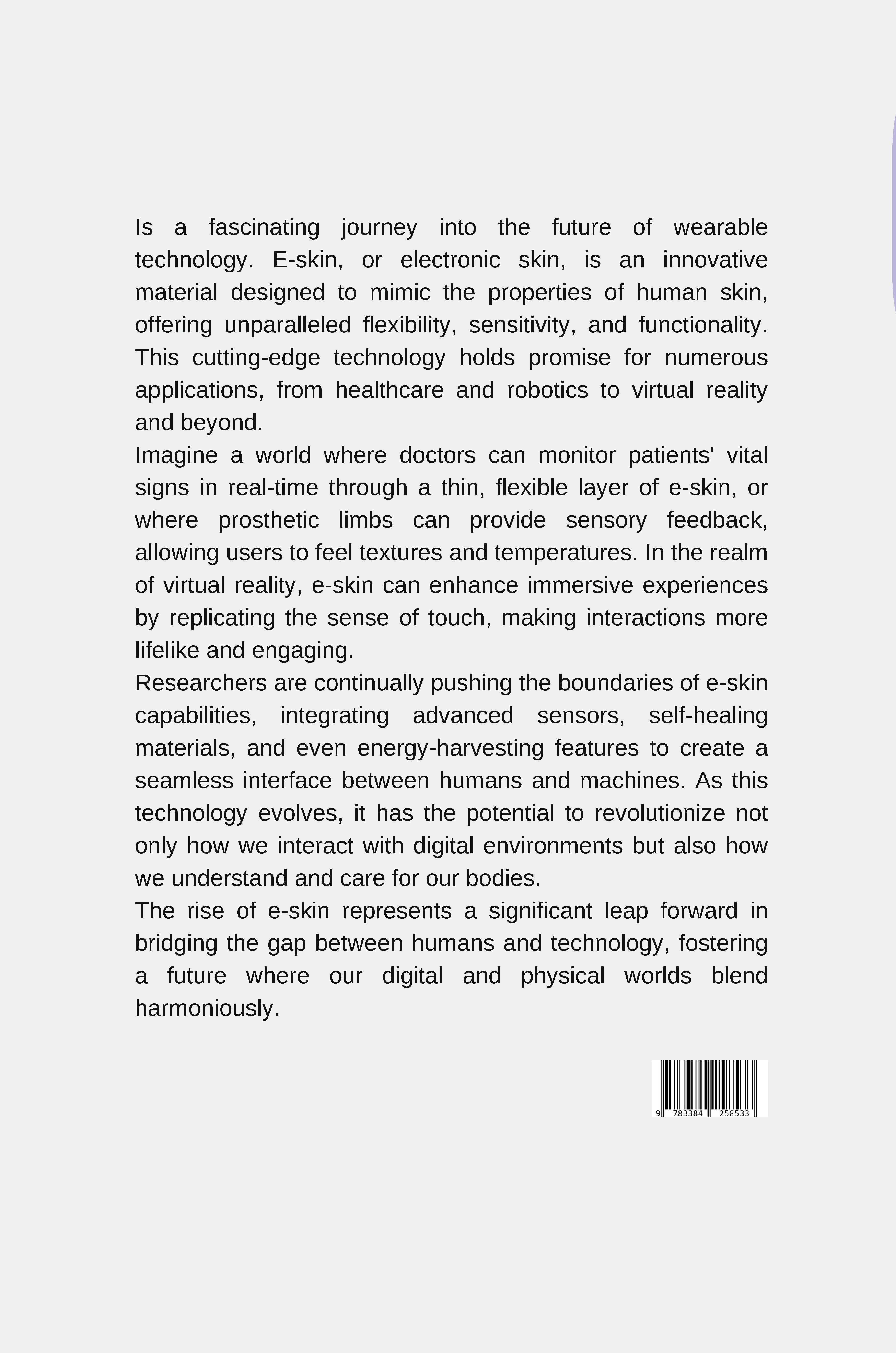 Rückseitencover The Rise of E-Skin: Bridging the Gap Between Humans and Technology