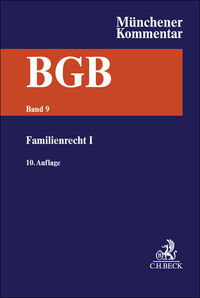 Vorderes Coverbild Münchener Kommentar zum Bürgerlichen Gesetzbuch Bd. 9: Familienrecht I, §§ 1297-1588, Versorgungsausgleichsgesetz, Gewaltschutzgesetz, Lebenspartnerschaftsgesetz. §§ 1297-1588, VersAusglG, GewSchG, LPartG