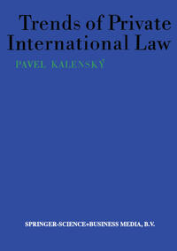 Vorderes Coverbild Trends of Private International Law
