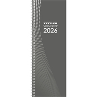 Vorderes Coverbild Vormerkbuch 2026 - 1W/1S - 10,5x29,7 - Drahtkammbindung - Büro-Kalender - 718-0000
