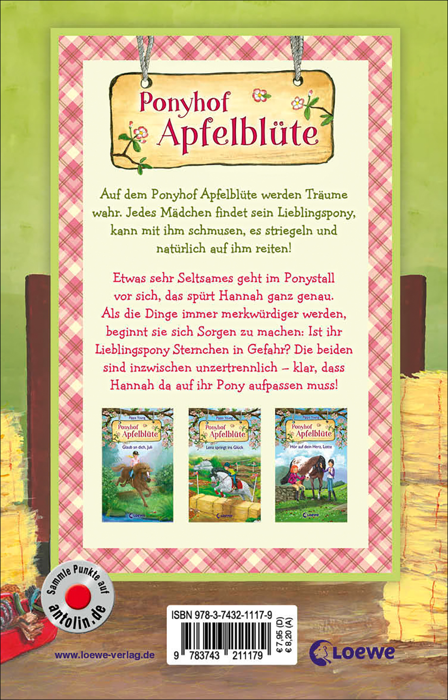Rückseitencover Ponyhof Apfelblüte (Band 18) - Große Sorge um Sternchen