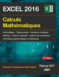 Vorderes Coverbild Calculs mathematiques avec EXCEL 2016