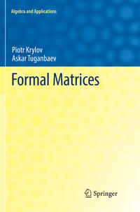 Vorderes Coverbild Formal Matrices