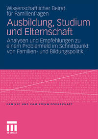 Vorderes Coverbild Ausbildung, Studium und Elternschaft