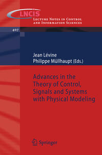 Vorderes Coverbild Advances in the Theory of Control, Signals and Systems with Physical Modeling