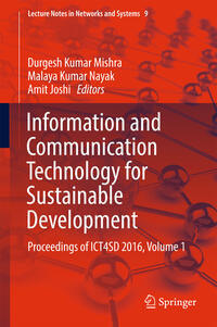 Vorderes Coverbild Information and Communication Technology for Sustainable Development