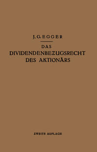 Vorderes Coverbild Das Dividendenbezugsrecht des Aktionärs