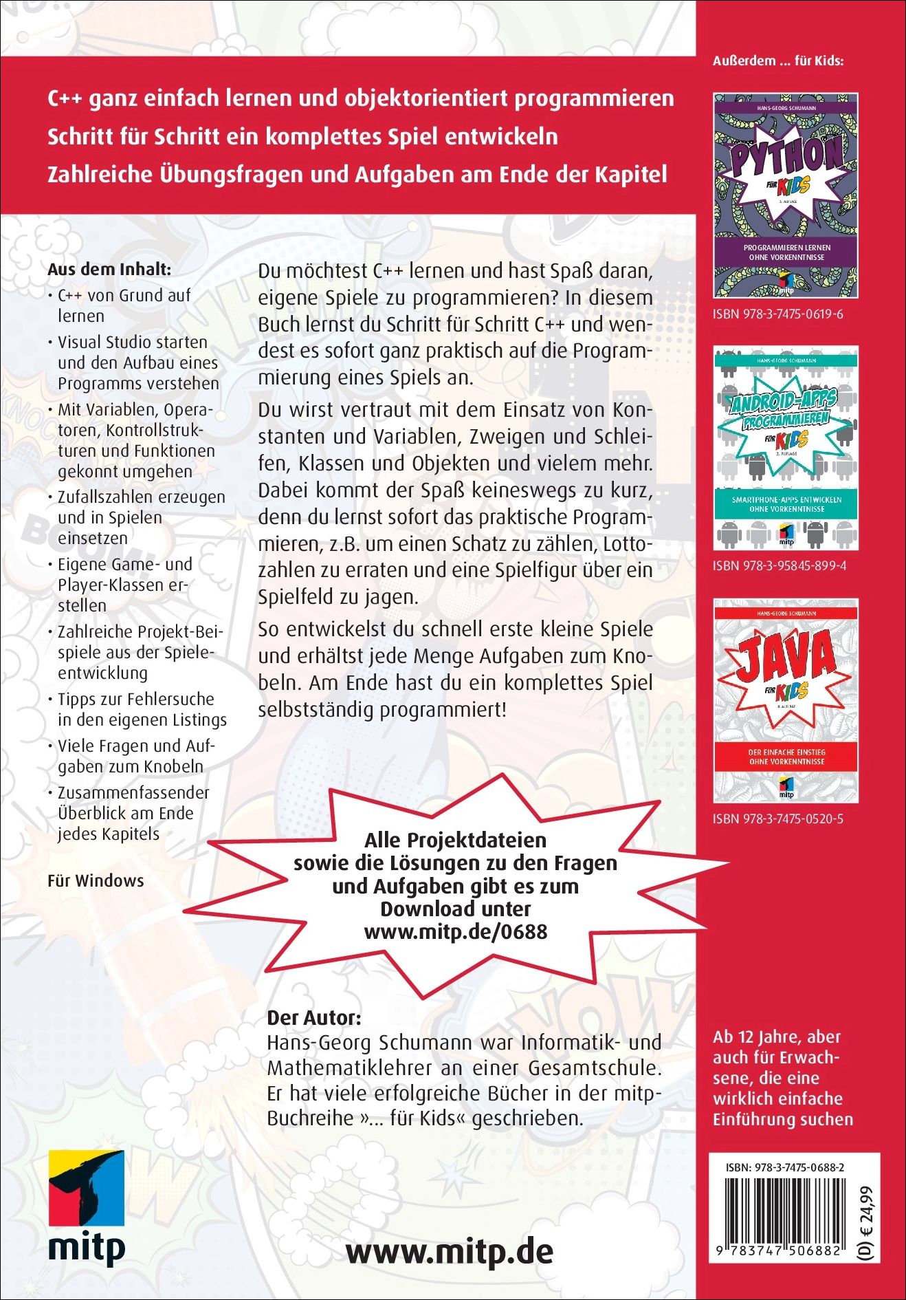 Rückseitencover C++ für Kids