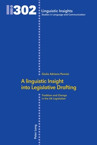 Vorderes Coverbild A linguistic Insight into Legislative Drafting