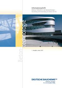 Vorderes Coverbild Moderne Fließmittel in der Betontechnologie