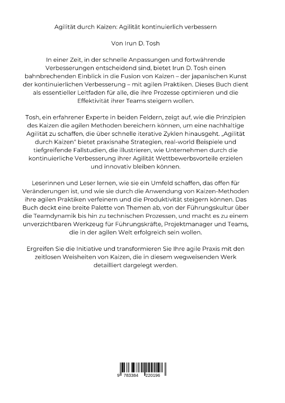 Rückseitencover Agilität durch Kaizen