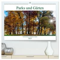 Vorderes Coverbild Parks und Gärten in Sachsen-Anhalt (hochwertiger Premium Wandkalender 2025 DIN A2 quer), Kunstdruck in Hochglanz