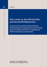 Vorderes Coverbild Von Lomé zu den Wirtschaftspartnerschaftsabkommen