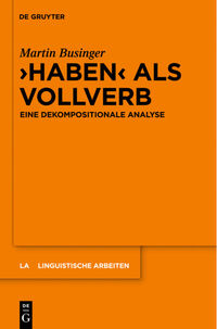 Vorderes Coverbild "Haben" als Vollverb