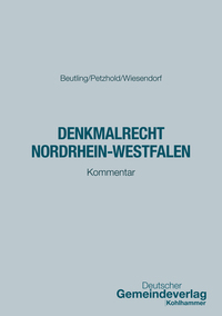 Vorderes Coverbild Denkmalrecht Nordrhein-Westfalen