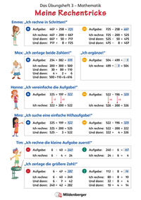 Vorderes Coverbild Das Übungsheft Mathematik 3 – Poster Meine Rechentricks