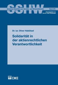 Vorderes Coverbild Solidarität in der aktienrechtlichen Verantwortlichkeit.
