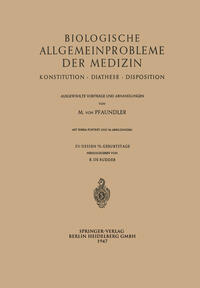 Vorderes Coverbild Biologische Allgemeinprobleme der Medizin