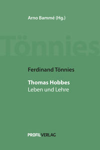 Vorderes Coverbild Ferdinand Tönnies: Thomas Hobbes