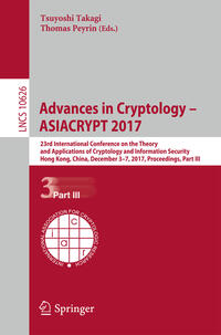 Vorderes Coverbild Advances in Cryptology – ASIACRYPT 2017