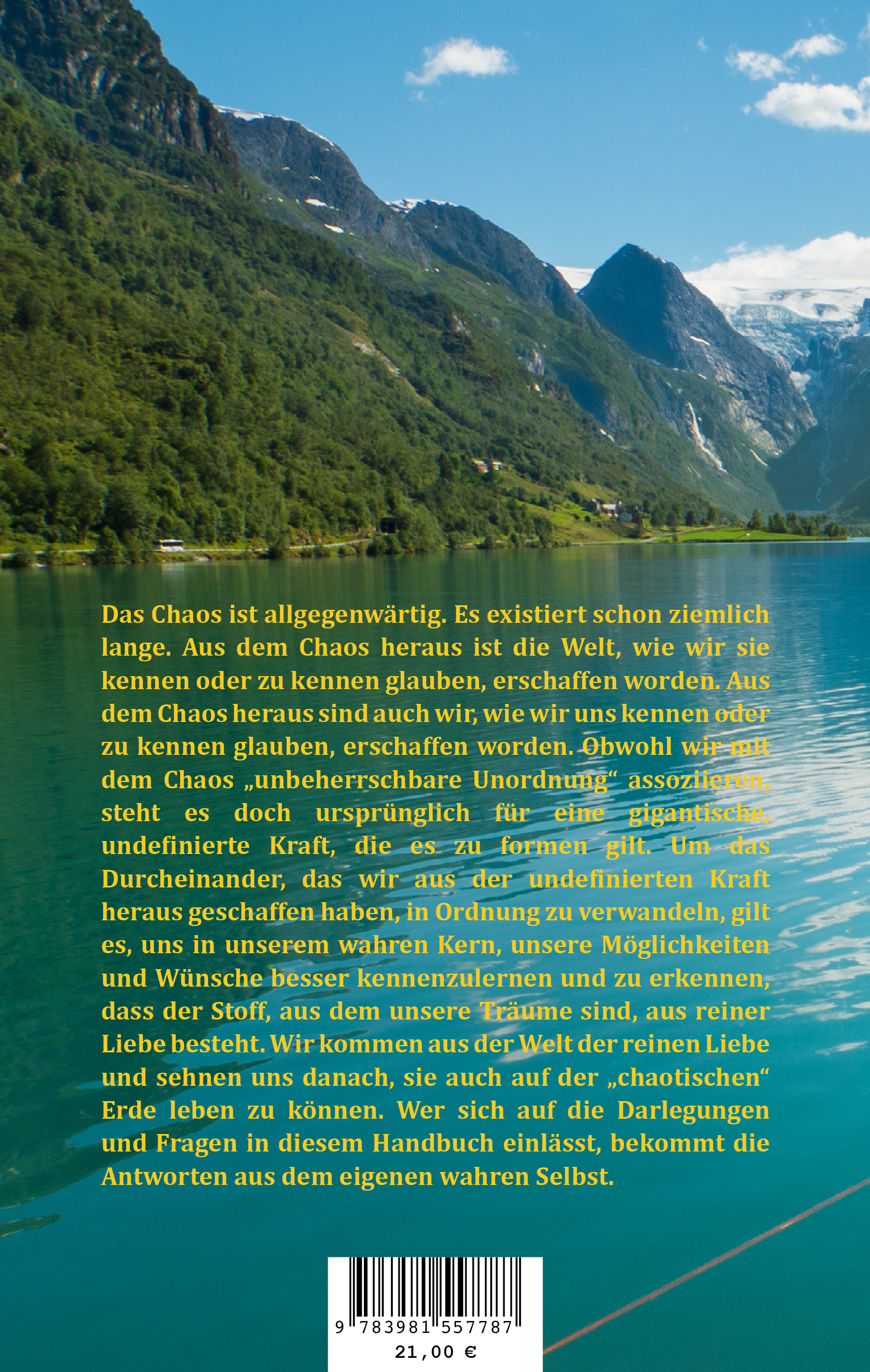 Rückseitencover Handbuch für das Chaos