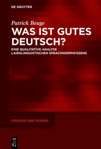 Vorderes Coverbild Was ist gutes Deutsch?
