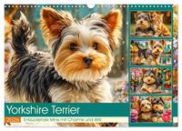 Vorderes Coverbild Yorkshire Terrier. Entzückende Minis mit Charme und Witz (Wandkalender 2026 DIN A3 quer), CALVENDO Monatskalender