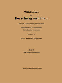 Vorderes Coverbild Mitteilungen über Forschungsarbeiten auf dem Gebiete des Ingenieurwesens