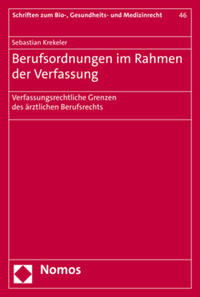 Vorderes Coverbild Berufsordnungen im Rahmen der Verfassung