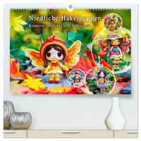 Vorderes Coverbild Niedliche Häkelpuppen - Kreative Ideen für jede Jahreszeit (hochwertiger Premium Wandkalender 2026 DIN A2 quer), Kunstdruck in Hochglanz