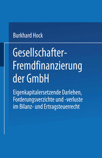 Vorderes Coverbild Gesellschafter-Fremdfinanzierung der GmbH