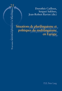 Vorderes Coverbild Situations de plurilinguisme et politiques du multilinguisme en Europe
