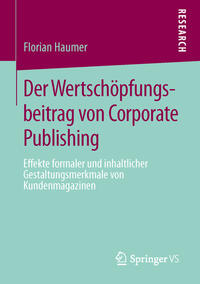 Vorderes Coverbild Der Wertschöpfungsbeitrag von Corporate Publishing