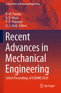 Vorderes Coverbild Recent Advances in Mechanical Engineering