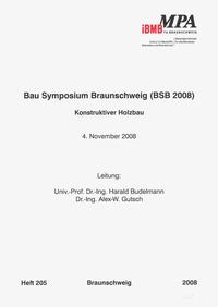 Vorderes Coverbild Bau Symposium Braunschweig (BSB 2008)